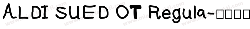 ALDI SUED OT Regula字体转换